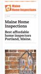 Mobile Screenshot of homeinspectionsmaine.com